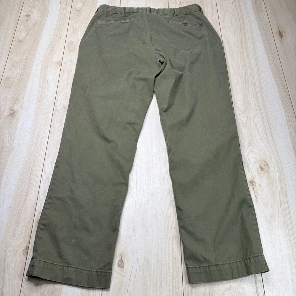 Polo By Ralph Lauren Suffield Pants Mens 36x32 Green Twill Chino